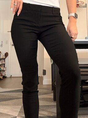 Black Straight Leg Trousers